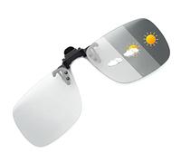 JM Polarizadas Clip en Gafas de Sol Sin Marco Flip up Lente Para Gafas Graduadas Fotocromático Gris