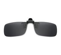 JM Polarizadas Clip en Gafas de Sol Sin Marco Flip up Lente Para Gafas Graduadas Gris