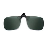 JM Polarizadas Clip en Gafas de Sol Sin Marco Flip up Lente Para Gafas Graduadas Verde