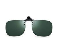 JM Polarizadas Clip en Gafas de Sol Sin Marco Flip up Lente Para Gafas Graduadas Verde