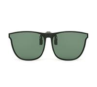 JM Retro Grandes Clip en Gafas de Sol Polarizadas Flip Up Lenses para Conducir Verde