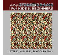 JMAR P STEREOGRAMS For KIDS AND BEGINNERS, 8.5x8.5, 50 Easy to View Images (Letters, Numbers, Symbols)