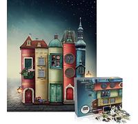 JMbeauuuty Puzzle para adultos, 1000 piezas, rompecabezas para adultos y niños a partir de 14 años, colorido juego de ponerías, la librería extraña 70 x 50 cm
