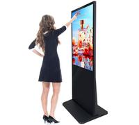 JMbpkduHs 50 55 Máquina De Publicidad De Pantalla Táctil De Pie De 65 Pulgadas De 65 Pulgadas, Pantalla Publicitaria Multimedia De Piso Vertical, 1920 * 1080px Multimedia Publicidad,65in-Touch-Screen