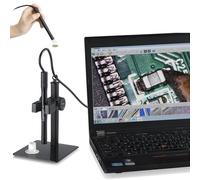 JMbpkduHs 500x 2mp USB Electron Video Microscopio Digital Portátil,1600 * 1200 Resolución,con Soporte Incorporado LED,Foto, Video, Medición