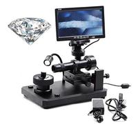 JMbpkduHs 7 Pulgadas Pantalla LCD Industria Digital Video Microscopio - 50-1000x Cámara Diamond Inscripción Visor - Cintura Código Gla Joyería Herramientas Equipo