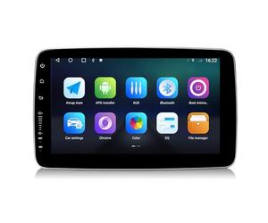JMbpkduHs Ajustable 9» HD IPS Touchscreen Radio,8257 Chip, 8 Cores, WiFi + Bluetooth, Soporte FM Am RDS Dsp,Car Audio Receivers,6G+128G-1DIN