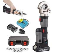 JMbpkduHs Alicates Hidráulicos Portátiles,Herramienta para Prensar Cables a Batería,Diseño Giratorio 180°,Pantalla LED,para La Industria De Maquinaria, Construcción De Cables