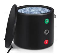 JMbpkduHs Bañera De Hielo con Tapa para Atletas, Bañera De Inmersión En Agua Fría Portátil para Terapia De Agua Fría, SPA para Adultos para Baños De Hielo Y Remojo,80 * 90CM(roundbarrel)