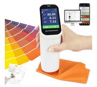 JMbpkduHs Colorímetro De Alta Precisión,Analizador De Color con Pantalla Táctil,CMYK, RGB, Lch, δe*AB, Blancura, Amarillez, Negrura, con Modo Snap De Cámara,Conecta App Pc
