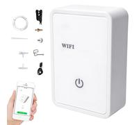 JMbpkduHs Dispositivo De Riego Inteligente WiFi,Sis-Tema De Riego Automático Temporizado,Sist-ema De Autorriego para Plantas De Interior De Jardín Doméstico,White