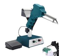 JMbpkduHs Estación De Soldadura Automática,Máquina De Soldadura por Puntos,Soldador Eléctrico De Temperatura Constante Ajustable con Pedal,Soldadura De Reparación,80w,Blue