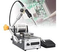 JMbpkduHs Máquina De Soldadura De Mecha De Placa De Circuito,Máquina De Soldadura Automática con Pedal De Mango,Máquina De Soldadura Sin Plomo De Pedal O Prensa De Mano 60w,Kit De Soldador