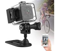 JMbpkduHs Mini Cámara Corporal, Cámara De Acción Impermeable WiFi, Interfaz USB 2.0 De Alta Velocidad, Admite Tarjeta TF De hasta 32g, Batería De 300 Mah, Aplicación De Cámara Deportiva