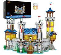 JMBricklayer Juego de castillo medieval LED, coleccionable o de oficina, regalo para niños