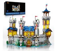 JMBricklayer Juego de castillo medieval LED, coleccionable o de oficina, regalo para niños
