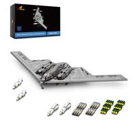 JMBricklayer Kit de construcción de Jet de Combate 60013, avión Bombardero Militar B2 para Adultos o niños, colección de Modelos de Aviones o decoración del hogar, Regalos para niños de