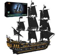 JMBricklayer Pirate Ship Model Building Sets, Black Pearl Mysterious Toys Kits, Collectible Blocks, Cool Toy, Gifts for Boys Teens Collectors (Upgraded Version, 3180 Pieces), (40102)