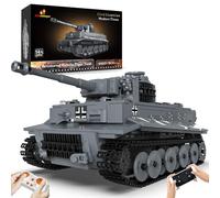 JMBricklayer Tiger Tank Building Block Kit - RC Military Tank Block Set de Juguetes de vehículos montados, Juguetes de Regalo para Adolescentes de 14 +/Adultos y coleccionistas de Bloques (800 pcs)
