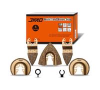 JMD 5 Piezas Hojas de Sierra Oscilante de Carburo para Cortar Azulejos, Accesorios de Herramientas Múltiples para Pulir Cemento, Moler Arena