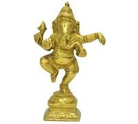 JMD Handcrafted Dancing Ganesh, Metal, Marrón, 4"