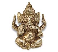 JMD Handcrafted, Metal, Dorado, 2.5 in Der Ganesha