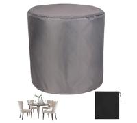 JMDNTQ Funda para Muebles Impermeable de Jardín 60x60cm, Redonda Cubierta Mesa Jardín Resistente, 420D Oxford protección Resitente al Polvo, Funda Protectora Silla