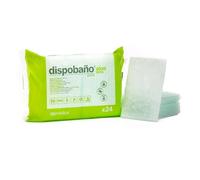 JMEDIS Dispobaño Aloe Vera Esponjas Jabonosas, 5 Paquetes, 120 Unidades, 24 Esponjas por Paquete