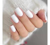 JMEOWIO Gel Semicurado de Pegatinas Blanco Gel Semi-Curado Nail Art Stickers Decoración