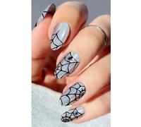 JMEOWIO Gel Semicurado de Pegatinas Halloween Semi-Curado Gel Nail Art Stickers Decoración