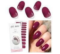 JMEOWIO Gel Semicurado de Pegatinas Rosa Gel Semi-Curado Nail Art Stickers Decoración