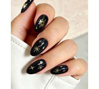JMEOWIO Luna Y Estrellas Uñas de Gel Pegatinas Gel Nail Art Sticker