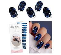 JMEOWIO Uñas de Gel Pegatinas Azul oscuro Verde Pegatinas Uñas Gel Nail Art Stickers Decoración
