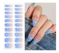JMEOWIO Uñas de Gel Pegatinas Estrella Nube Pegatinas Uñas Gel Nail Art Stickers Decoración 5628