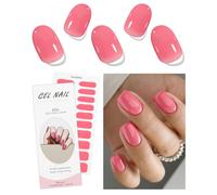 JMEOWIO Uñas de Gel Pegatinas Naranja Y Rosa Pegatinas Uñas Gel Nail Art Stickers Decoración