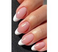 JMEOWIO Uñas de Gel Pegatinas Punta Francesa Blanca Transparente Pegatinas Uñas Gel Nail Art Stickers Decoración