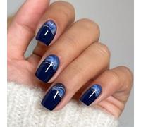 JMEOWIO Uñas de Gel Pegatinas Punta Francesa Mármol Pegatinas Uñas Gel Nail Art Stickers Decoración