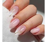 JMEOWIO Uñas de Gel Pegatinas Punta Francesa Pegatinas Uñas Gel Nail Art Stickers Decoración