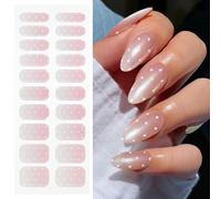 JMEOWIO Uñas de Gel Pegatinas Punto Blanco Pegatinas Uñas Gel Nail Art Stickers Decoración