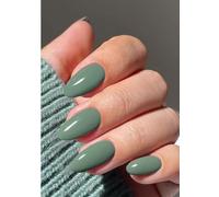 JMEOWIO Uñas de Gel Pegatinas Verde Grisáceo Pegatinas Uñas Gel Nail Art Stickers Decoración