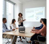 JMGO JMGO N1S Ultimate Proyector Láser 4K RGB Proyector portátil 4K con triple láser RGB, alta luminosidad y Google TV para presentaciones, formación y