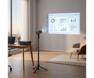 JMGO Pack JMGO PicoPlay Proyector Full HD Pack con proyector portátil Full HD, powerbank, trípode y maletín para proyecciones móviles listas para usar en
