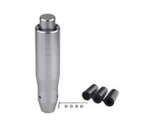 JMGTLSFA Pomos Palanca Coche Perilla Cambio Automática Botón Pulsador Metal Automóvil Manija Palanca Cambios Aluminio Cabezal Larga Mayoría Transmisiones(145mm Titanium)