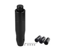 JMGTLSFA Pomos Palanca Coche Perilla Cambio Automática Botón Pulsador Metal Automóvil Manija Palanca Cambios Aluminio Cabezal Larga Mayoría Transmisiones(145mm black)