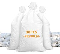 JMIATRY 30 Piezas 55x90cm Sacos Escombros, sacos para escombros, Saco Rafia Sacos para Basura Jardín Almacenamiento y Protección Contra Inundaciones