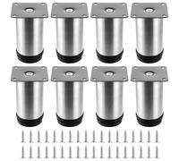 JMIATRY 8 patas ajustables para muebles de 50 x 100 mm, patas de armario, patas para muebles, patas ajustables para muebles de cocina, altura ajustable, sofá, mesa, silla, armarios de cocina