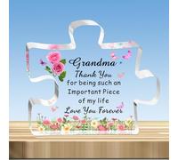 JMIMO Regalos para abuela, rompecabezas para abuela, regalos de cumpleaños, Navidad, día de la madre, regalos para abuela de nieto, nieta, gracias por ser una pieza importante de mi vida
