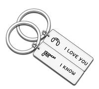 JMIMO Regalos para pareja para él y ella, regalos de boda Star Wars Joyería I Love You I Know Llavero Novio Marido Esposa