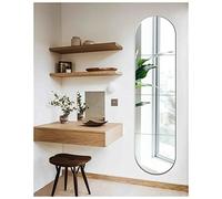 JMITHA Azulejos de espejo autoadhesivos, cristal HD para pared, armario y puerta