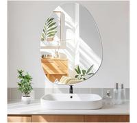 JMITHA Espejo de Baño Irregular 45 x 60 cm Espejo de Pared Sin Marco Espejo Baño Moderno Espejos Decorativos de Pared Asimétrico para Baño Recibidor Salon Entrada